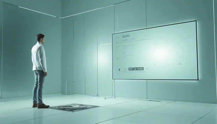 Persona davanti a un monitor